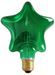 Ampoule décorative rétro Edison étoile verte filament incandescent 40W (E27) - Photo n°1