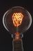 Ampoule décorative rétro globe (D.12,5cm) filament forme cercle incandescent ambré 40W (E27) - Photo n°4