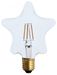 Ampoule LED dimmable rétro filament 4W (E27) Edison Étoile - Photo n°1