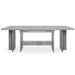 ANCONA Table a manger extensible de 8 a 12 personnes classique effet béton structuré - L 160 / 310 x l 90 cm - Photo n°5