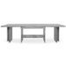 ANCONA Table a manger extensible de 8 a 12 personnes classique effet béton structuré - L 160 / 310 x l 90 cm - Photo n°6