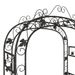 Arche de jardin Noir 116x45x240 cm Acier - Photo n°5