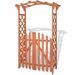 Arche pour jardin avec portique en bois de sapin 120x60x193 cm - Photo n°1