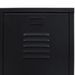 Armoire 2 portes 2 tiroirs métal noir industriel Kibane 68 cm - Photo n°6