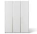 Armoire 3 portes KEVA 148 x 204 cm – Dressing moderne avec poignées métalliques dorées - Photo n°1