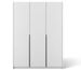 Armoire 3 portes KEVA 148 x 204 cm – Penderie et étagères avec poignées noires - Photo n°1