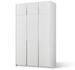 Armoire 3 portes KEVA 148 x 250 cm – Dressing grande hauteur avec poignées noires - Photo n°1