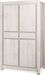 Armoire 4 portes 2 tiroirs chêne gris Line - Photo n°1