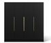 Armoire 4 portes LADO 200 cm – Dressing moderne avec poignées métal doré - Photo n°1