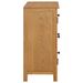 Armoire 70x35x75 cm Bois de chêne massif 2 - Photo n°5