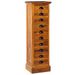 Armoire à 10 tiroirs 35x30x120 cm Bois de teck solide - Photo n°1