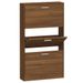 Armoire à chaussures en bois Puerto L 59 x H 108 x P 17 cm – 3 portes rabattables - Photo n°1