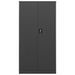 Armoire à casiers Anthracite 90x40x180 cm Acier - Photo n°4