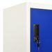 Armoire à casiers Gris et bleu 90x45x180 cm Acier 2 - Photo n°8