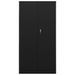 Armoire à casiers Noir 90x40x180 cm Acier - Photo n°1