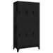 Armoire à casiers Noir 90x45x180 cm Acier - Photo n°1