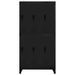 Armoire à casiers Noir 90x45x180 cm Acier - Photo n°2