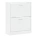 Armoire à chaussure Blanc brillant 63x24x81 cm Bois ingénierie - Photo n°3