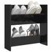 Armoire à chaussure murales Noir brillant 60x18x60 cm - Photo n°1