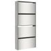 Armoire à chaussures 4 portes rabattables avec miroir Ranka H 134 cm – Design moderne et élégant - Photo n°1