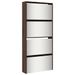 Armoire à chaussures 4 portes rabattables avec miroir Ranka H 134 cm – Design moderne et élégant - Photo n°1