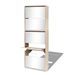 Armoire à chaussures 5 portes rabattables avec miroir Ranka H 170 cm – Design moderne et élégant - Photo n°2