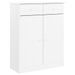 Armoire à chaussures ALTA blanc 77x35x96 cm bois massif de pin - Photo n°1