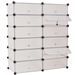 Armoire à chaussures avec 12 compartiments Blanc - Photo n°1