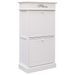 Armoire à chaussures Blanc 50 x 28 x 98 cm Bois de Paulownia - Photo n°1