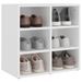 Armoire à chaussures Blanc 52,5x30x50 cm - Photo n°1