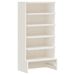 Armoire à chaussures blanc 52x30x104 cm bois de pin massif - Photo n°1