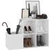 Armoire à chaussures Blanc brillant 105x35,5x70 cm - Photo n°1