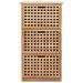 Armoire à chaussures bois de noyer massif Kuando L 55 x H 104 cm - Design Compact - Photo n°3