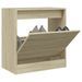 Armoire à chaussures chêne sonoma 60x34x63,5 cm bois ingénierie - Photo n°1