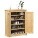 Armoire à chaussures Corona 86x38,5x108 cm bois de pin massif - Photo n°1