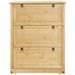 Armoire à chaussures Corona 99x32x124,5 cm bois de pin massif - Photo n°4