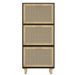 Armoire à chaussures en bois er rotin Viba L 52 x H 115 cm - Style tendance - Photo n°7