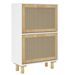 Armoire à chaussures en bois er rotin Viba L 52 x H 80 cm - Style tendance - Photo n°7