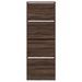 Armoire à chaussures en bois Livio L 60 x H 163 cm – 4 portes rabattables - Photo n°5