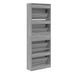 Armoire à chaussures en bois Livio L 60 x H 163 cm – 4 portes rabattables - Photo n°11