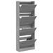 Armoire à chaussures en bois Livio L 60 x H 163 cm – 4 portes rabattables - Photo n°1