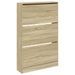 Armoire à chaussures en bois Livio L 80 x H 125 cm – 3 portes rabattables - Photo n°4