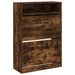 Armoire à chaussures en bois Mano L 80 x H 116 x P 34 cm – 2 portes et 1 niche - Photo n°1