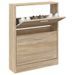 Armoire à chaussures en bois Puerto L 59 x H 81 x P 17 cm – 2 portes rabattables - Photo n°1