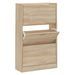 Armoire à chaussures en bois Puerto L 63 x H 103 x P 24 cm – 3 portes rabattables - Photo n°1