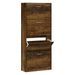 Armoire à chaussures en bois Puerto L 63 x H 147 x P 24 cm – 4 portes rabattables - Photo n°1