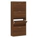 Armoire à chaussures en bois Puerto L 63 x H 147 x P 24 cm – 4 portes rabattables - Photo n°1