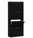 Armoire à chaussures en bois Puerto L 63 x H 147 x P 24 cm – 4 portes rabattables - Photo n°7