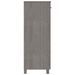 Armoire à chaussures HAMAR Gris clair 85x40x108 cm Pin massif - Photo n°4