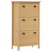 Armoire à chaussures Hill Range Marron miel 72x35x124 cm Pin - Photo n°1